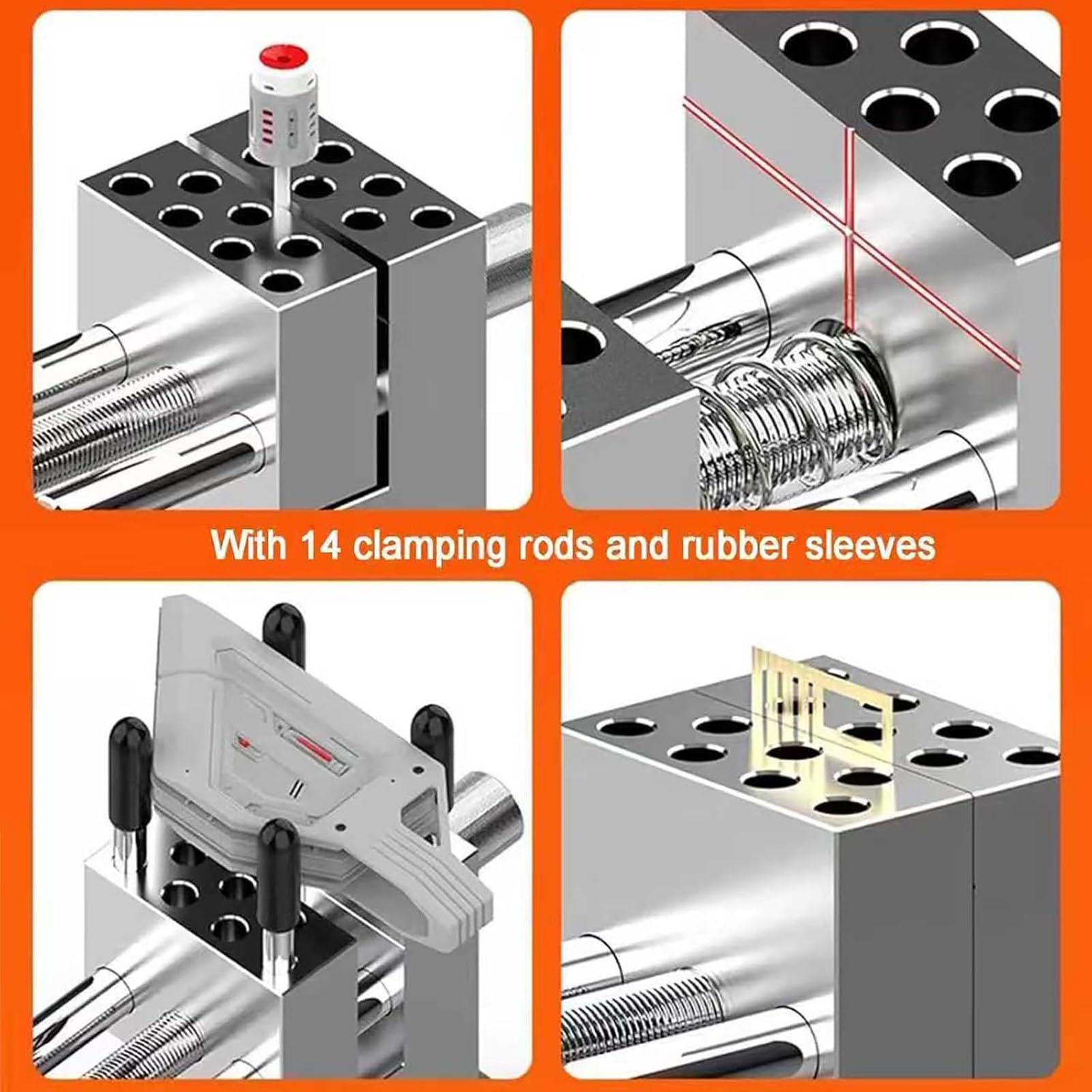 Tornillo de mano para sujeción, abrazadera de banco pequeña ajustable en ángulo para proyectos de pintura y manualidades precisos, ideal para manualidades y construcción de modelos