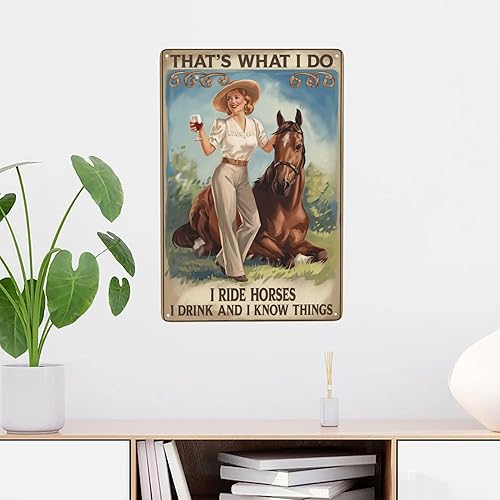 Miniatura 2 de Cowboy Lifestyle Tin Sign 8X12IN Rustic Metal Wall Art for Stable, Saloon & Western Theme Room Decor