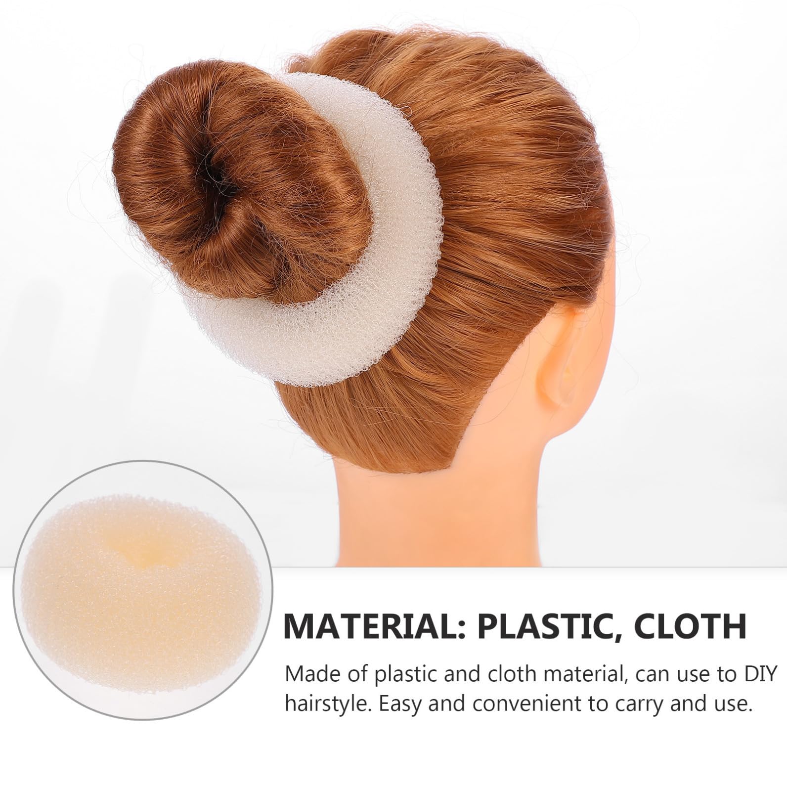 Healeved 6sets Accessori Per Acconciature Elastici Per -shaped Per Chignon Occasione Colori Neutri
