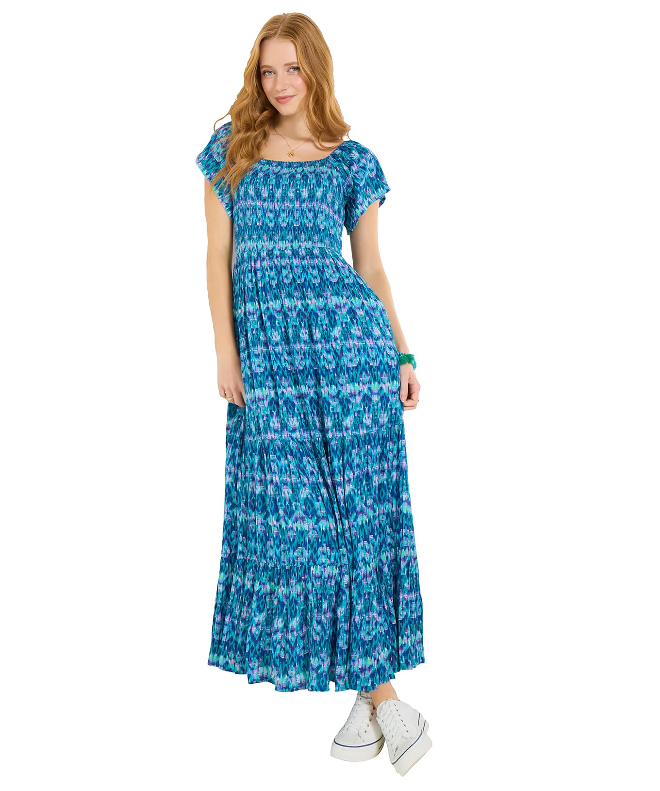 Joe Browns Women's Blue Daydreamer Crinkle Maxi Dress