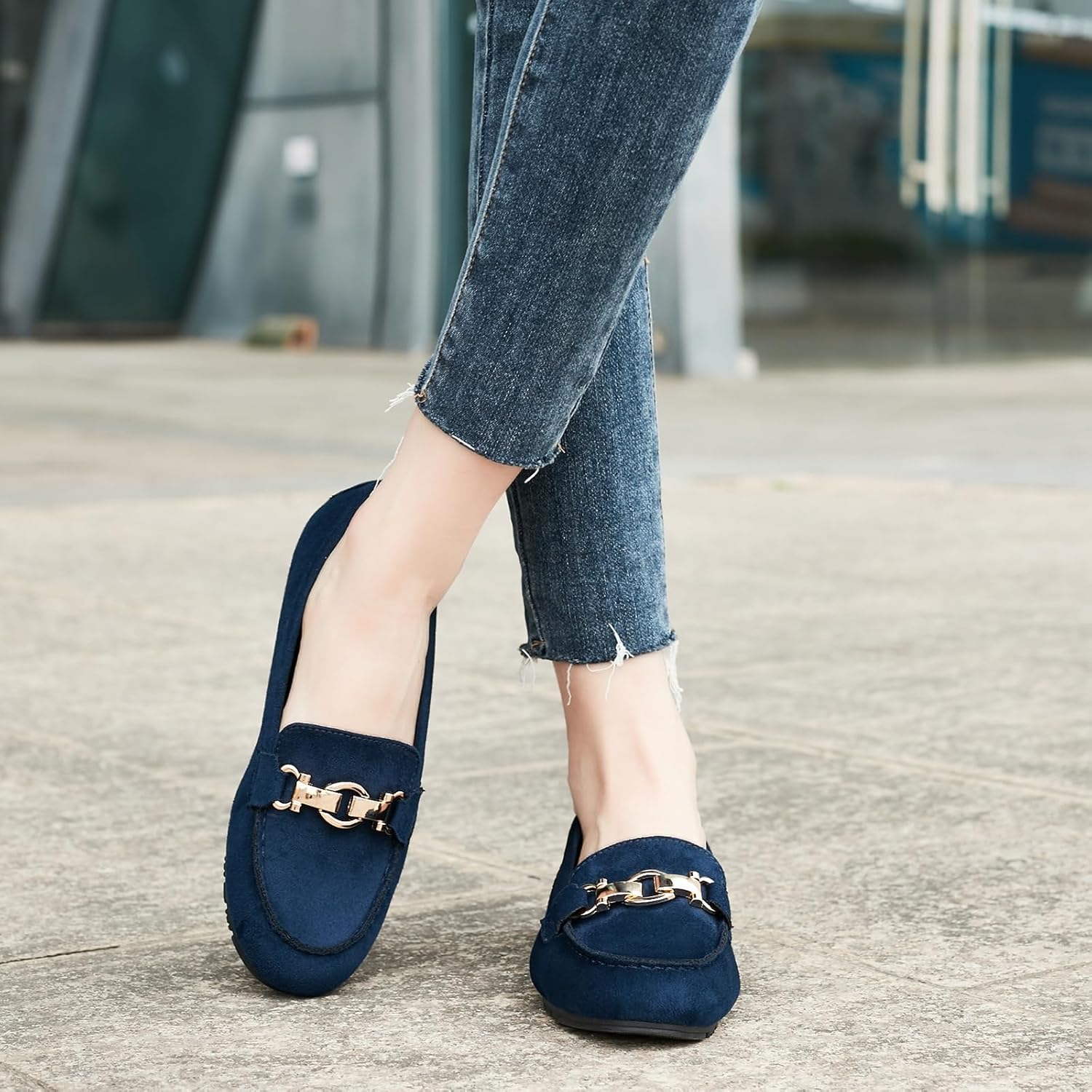 Loafers for Women Business Casual Shoes Comfortable & Lightweight Penny Loafers Slip On Work Flats - Image 3