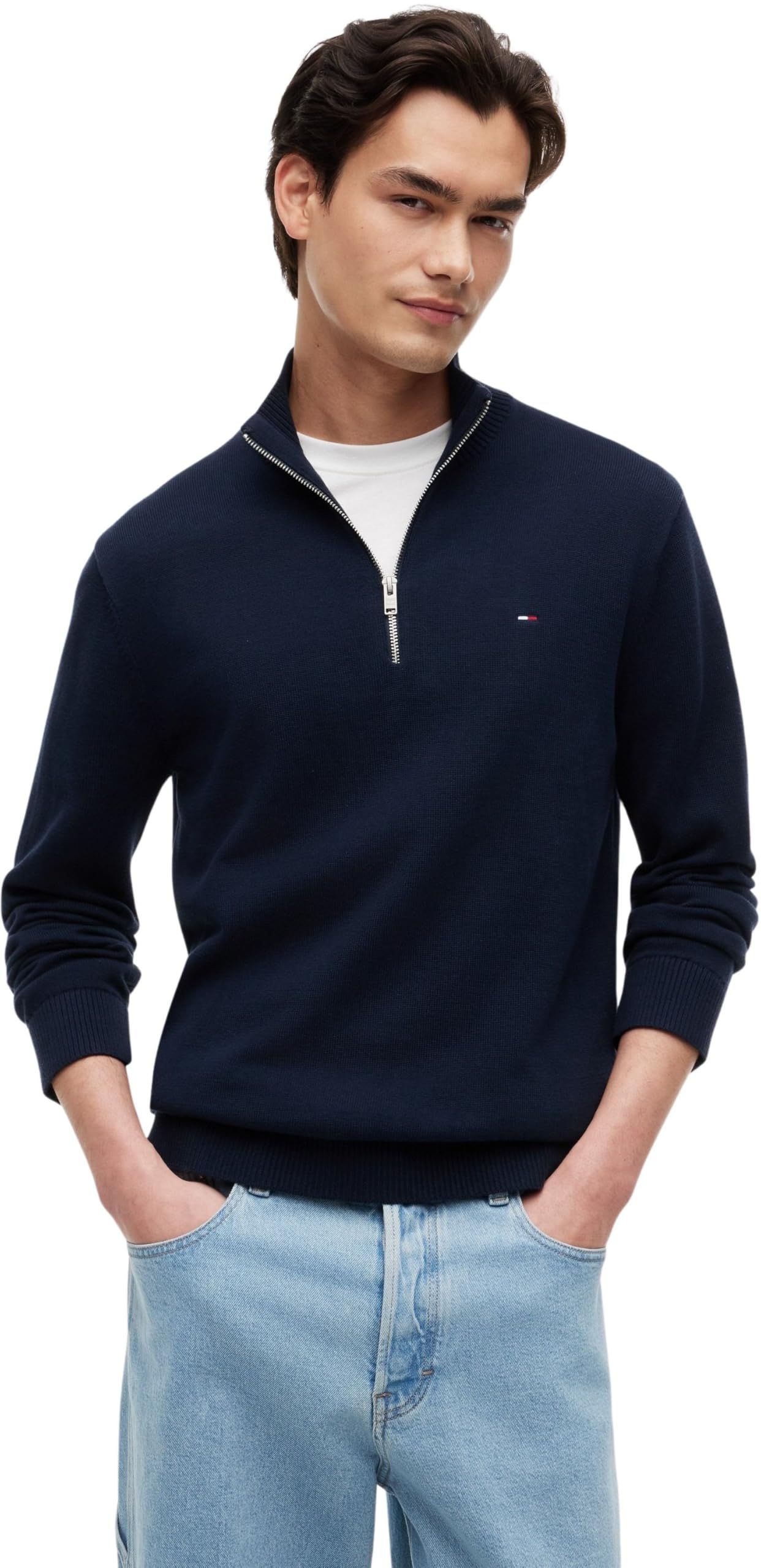Tommy Jeans Men's Ess Crew Neck Jumper - Night Navy - M
