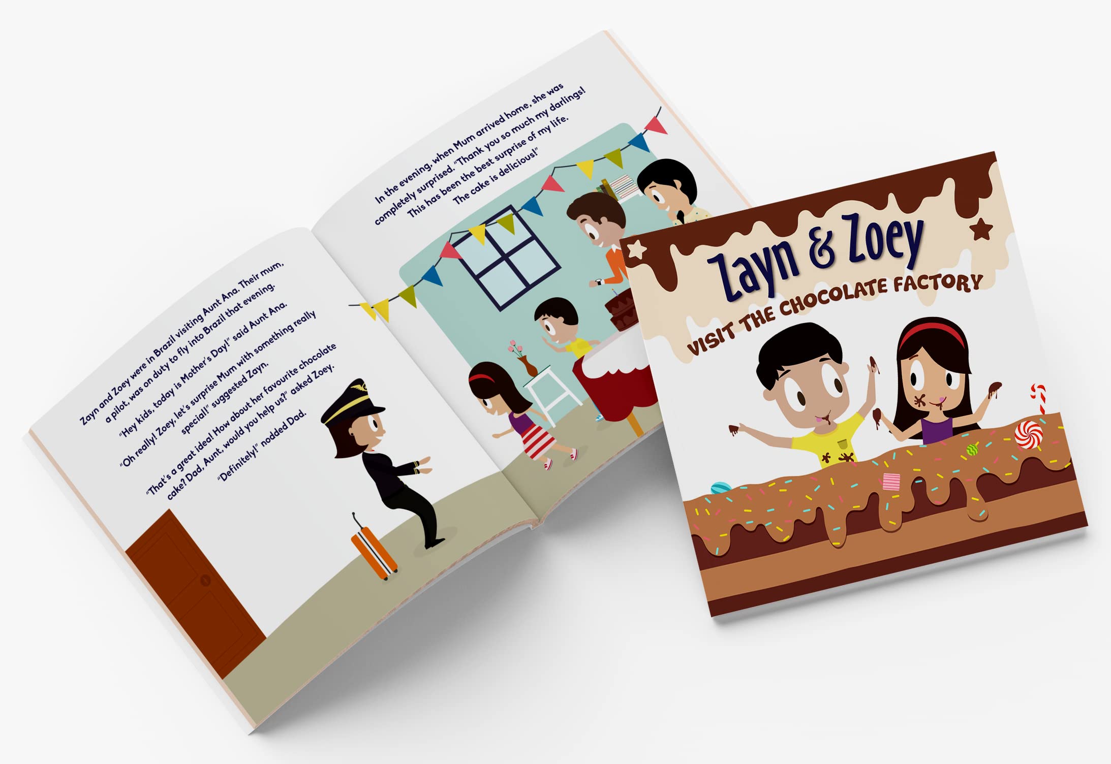 Zayn & Zoey Visit the Chocolate Factory - How Chocolate is Made Picture Book for Kids Ages 3-6 - Non-Fiction Manufacturing Story Book Children 2