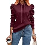 Drawstring Hoodies for Women Basic Long Sleeve Pullover Hooded Sweatshirt Women Hoodie Fall Fashion 2024 Outfits