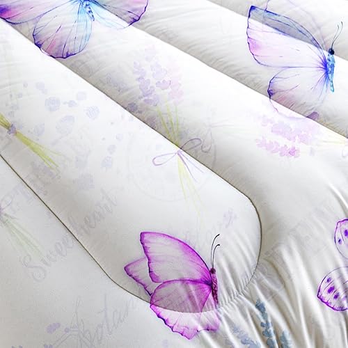 Miniatura 10 de Juego de edredón para habitación con temática de animales florales, hermoso caballo elegante, juego de ropa de cama con diseño de flores de cerezo