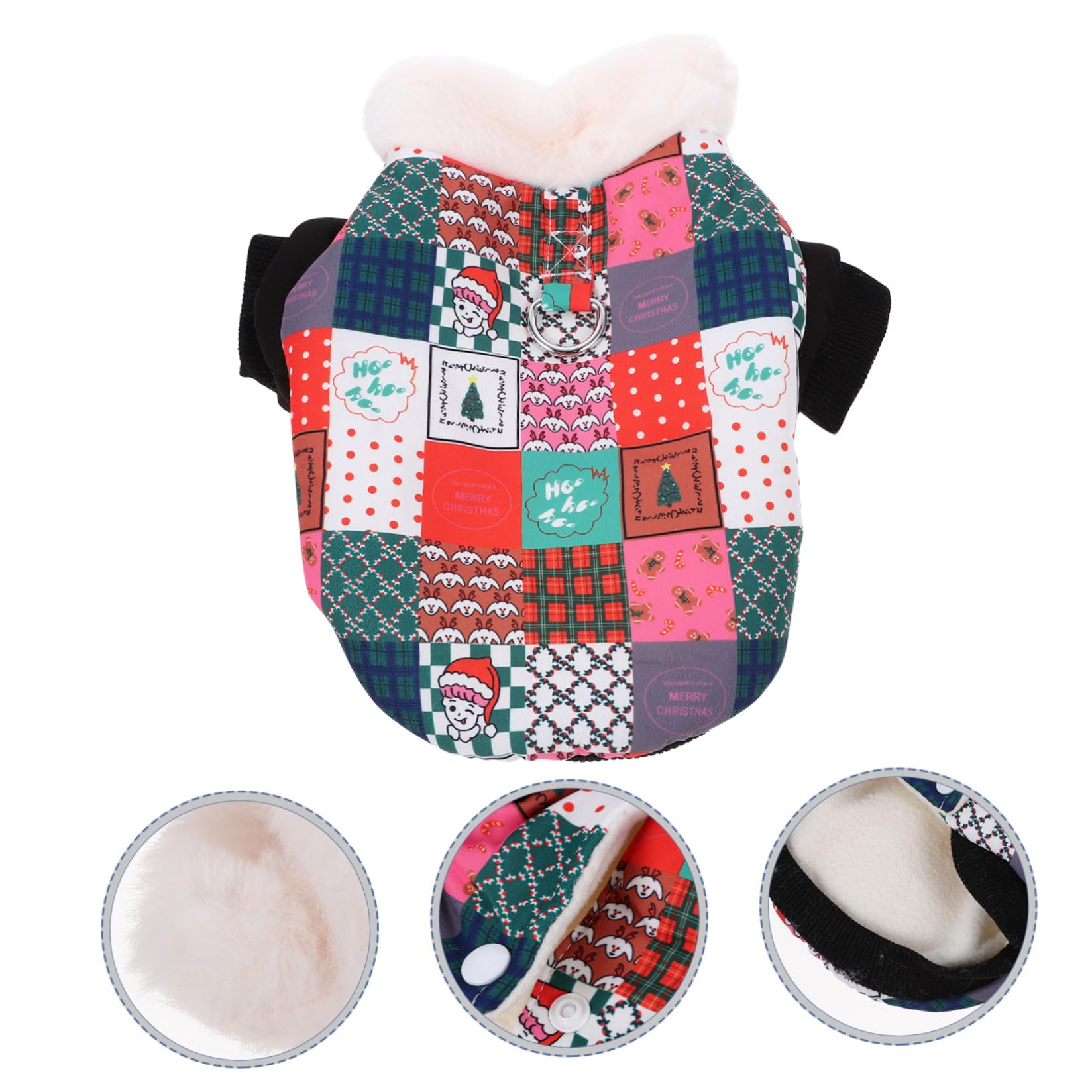 minkissy 5 Pezzi Cappotto Invernale per Cane, Caldo, Natalizio, Taglia Xs,