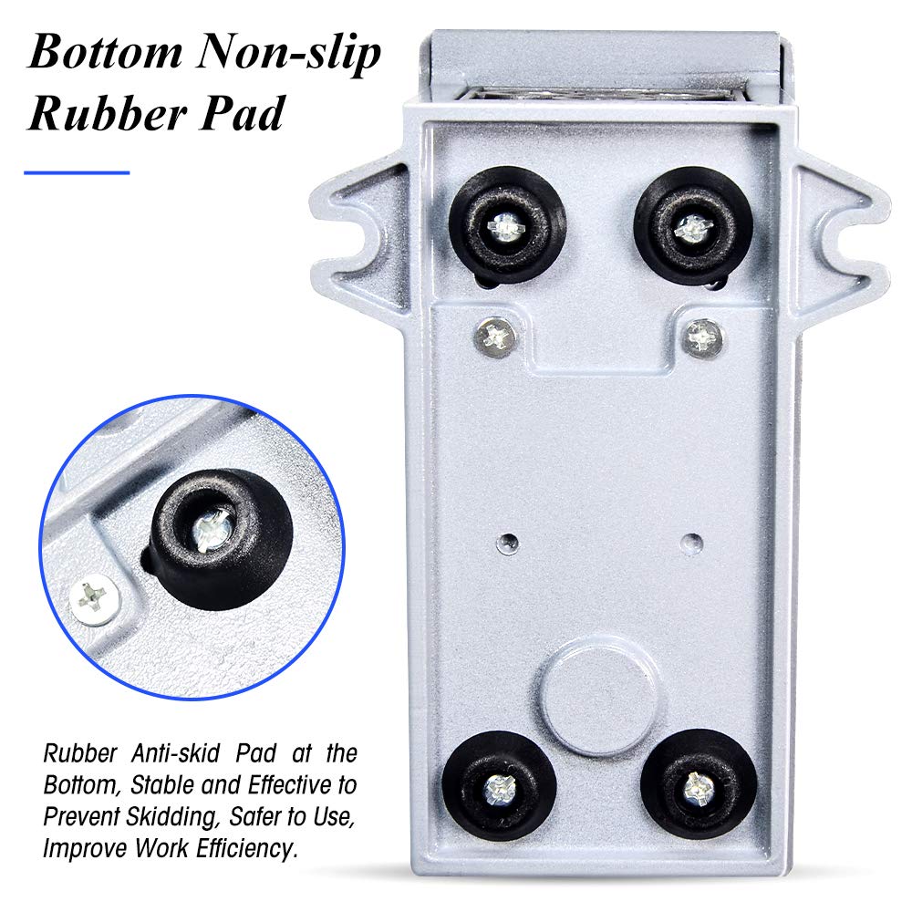 Tailonz Pneumatic Kit de valve pneumatique à pédale NPT 6,35 mm 5 voies 2 positions en caoutchouc antidérapant Contrôle de pression 4F210-08 avec raccords pneumatiques de 6 mm