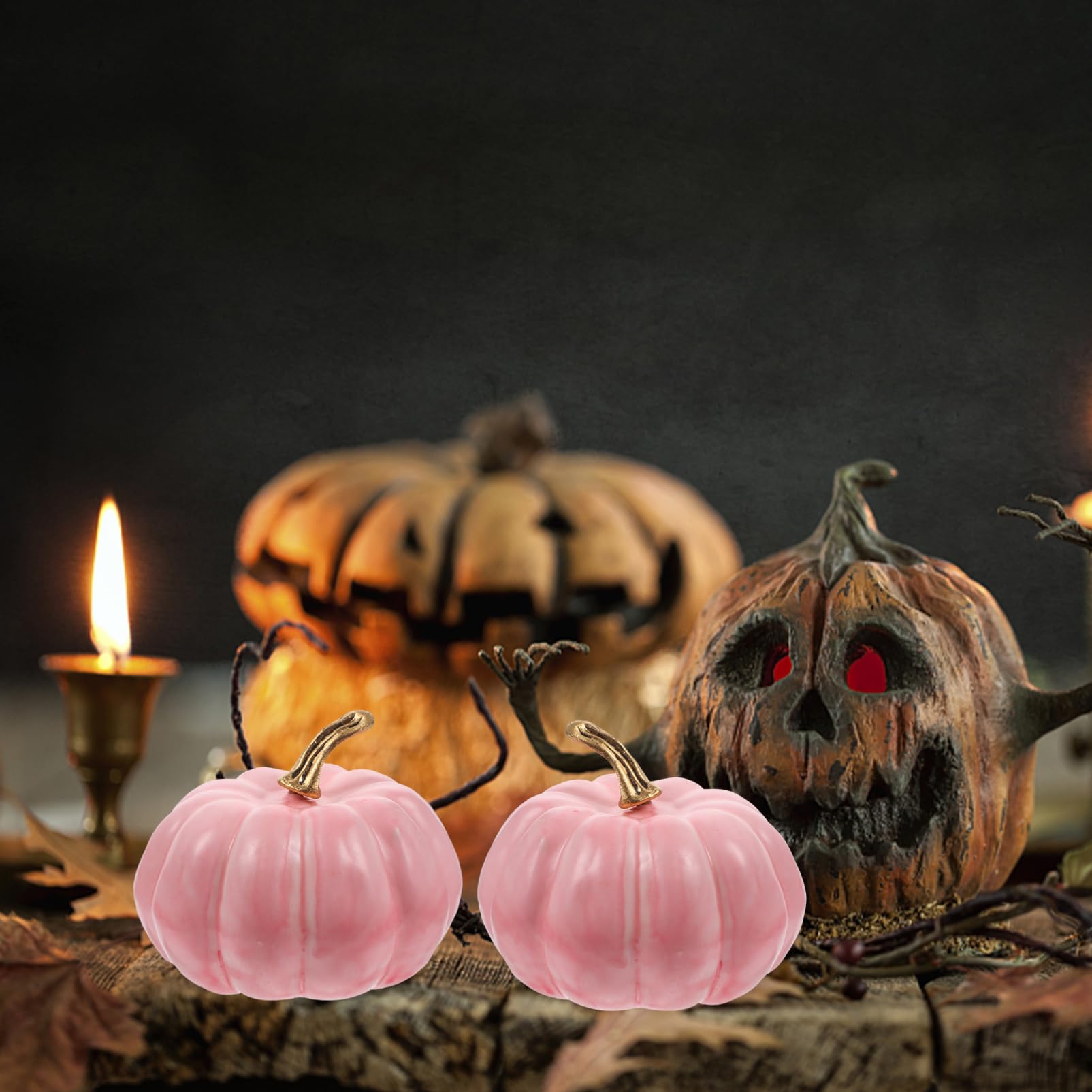 Abaodam Halloween Decorations 10pcs decor pumpkin halloween supplies Foam Pink Halloween Decor