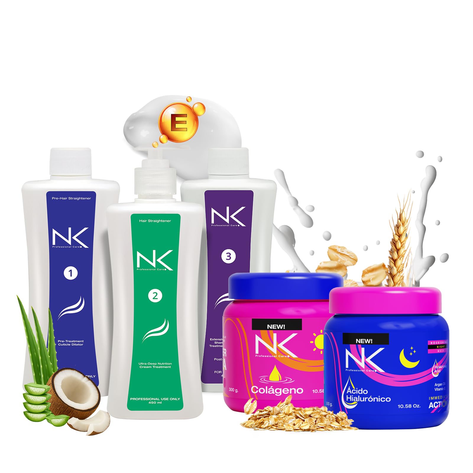 nkページ 化粧水セット Amazon.com: NK Professional Care. Complete Hair Straightening