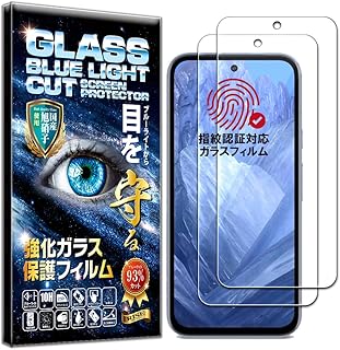 RISE ガラスフィルム Google Pixel 8a 用 保護フィルム 【2枚入】 【指紋認証対応】 【ブルーライトカット】 ピクセル8A 用 フィルム 液晶保護 強化 ガラス 【日本製AGCガラス素材】【硬度10H】【0.26mm】 2.5Dラウンドエッジ 自動吸着 気泡ゼロ 飛散防止 指紋軽減 撥水撥油 3D タッチ