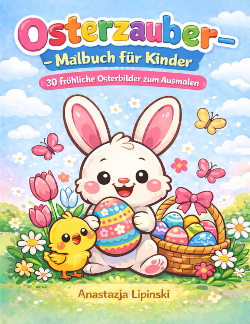 Osterzauber – Malbuch für Kinder: 30 fröhliche Osterbilder zum Ausmalen für Kinder
