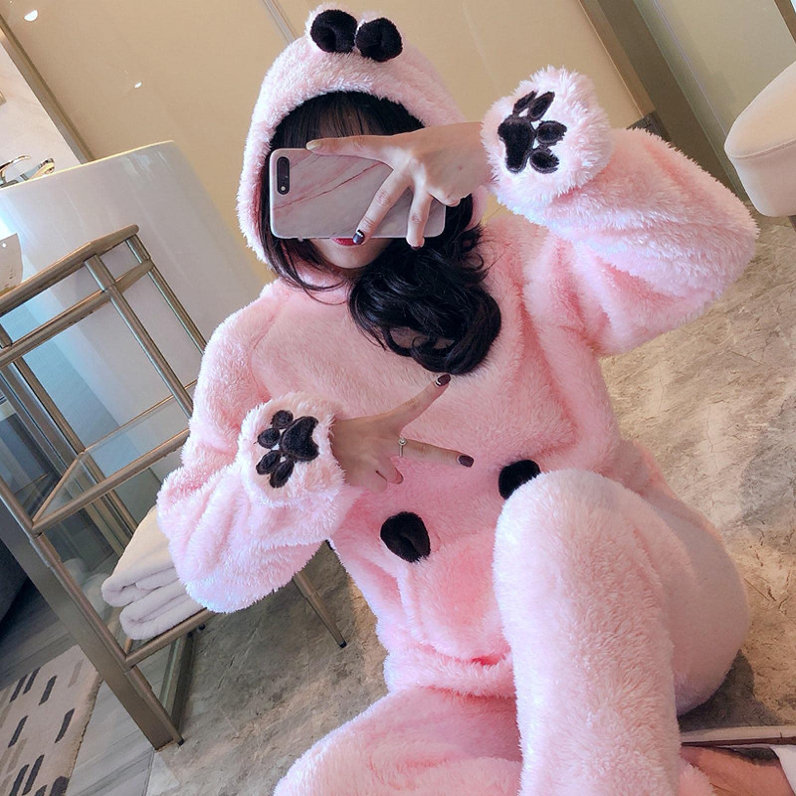 Verschiedene Arten Von Pyjamas Schlafanzug Herren Damen Pyjama Flanell Cartoon Frauen Pyjamas Set Herbst Winter Dicke Warme Mädche