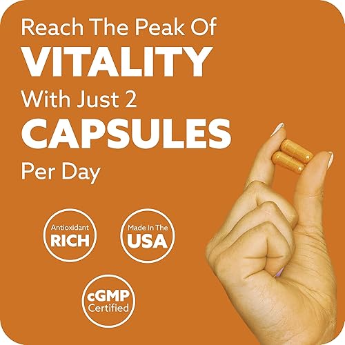 Miniatura 4 de Curcumina de cúrcuma orgánica con BioPerine 1200 mg  95% curcuminoides estandarizados y extracto de pimienta negra para absorción y potencia de la