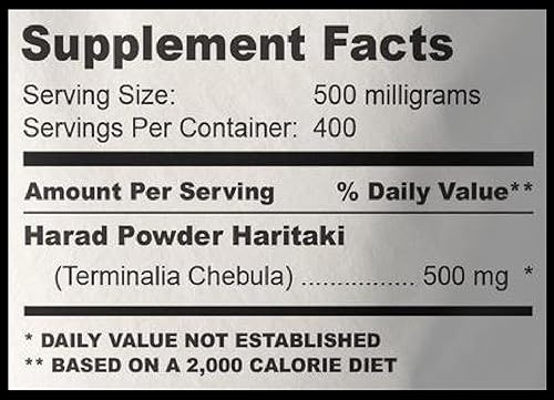 Miniatura 5 de Harad PowderTerminalia ChebulaHaritaki - Suplemento de hierbas, puro  3.53 oz(3.53 onzas) 100% natural, puro, orgánico