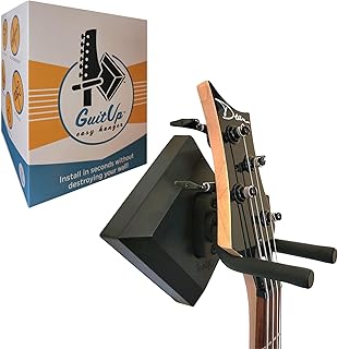 Easy Hanger Guitar Wall Mounted Instrument Hanger, No Tools and No Ancho...