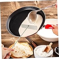 Vista 2 de Esparcidor de crepé en forma de T de acero inoxidable y raspador de panqueques, herramienta práctica para crepas y cocina casera para distribución