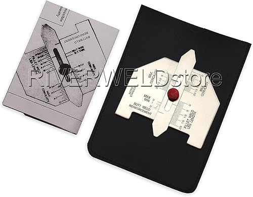 Miniatura 9 de RIVERWELD Calibre automático de la inspección de la pulgada del acero inoxidable del indicador de la soldadura de la soldadura a tope de la