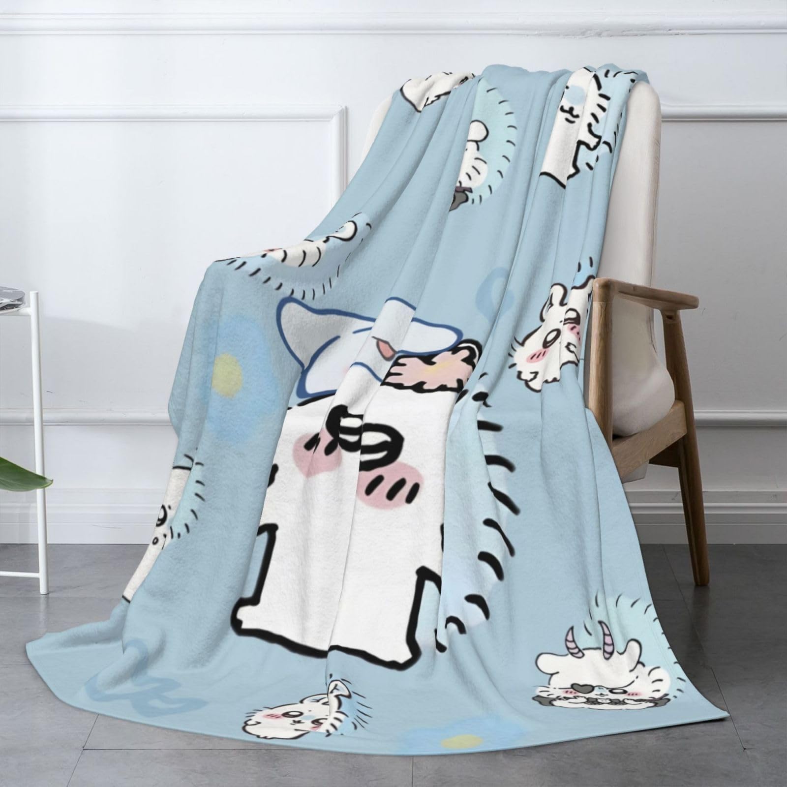 Amazon｜毛布 ちいかわ モモンガ ブランケット フランネル 大判 超極細