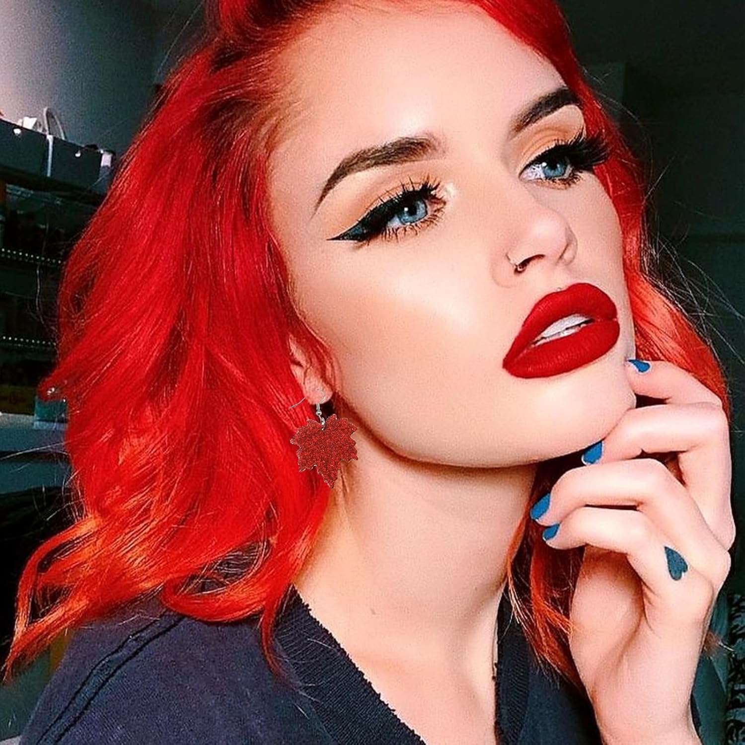 Thanksgiving Turkey Earrings Funny Acrylic Pumpkin Maple Leaf Chicken Lightweight Dangle Earrings Thanksgiving Fall Themes Jewelry for Women - Image 3