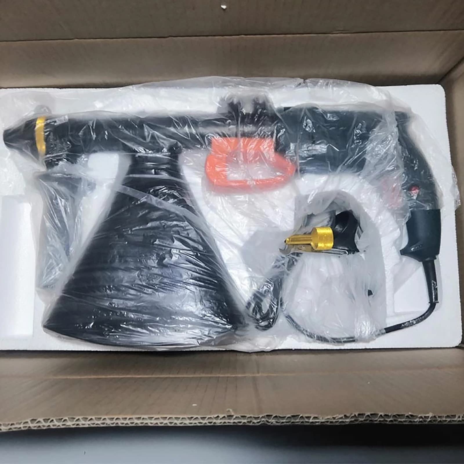 Pistola de lechada de mortero eléctrica, pistola de calafateo de cemento portátil con 2 boquillas, máquina de lechada de fugas de reparación de 10 l para paredes de ladrillos, pisos, decoraciones de