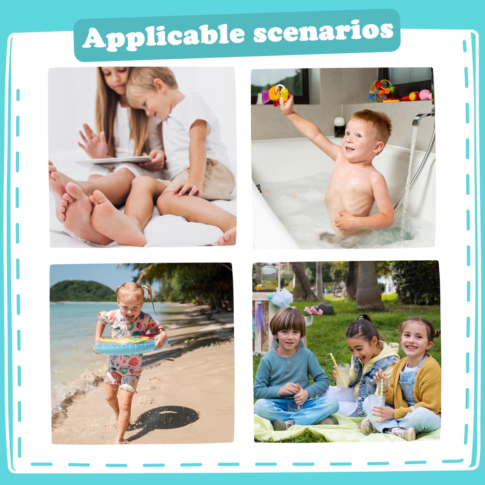 Zapatillas de Piscina para Niños, Chanclas Antideslizantes de Baño