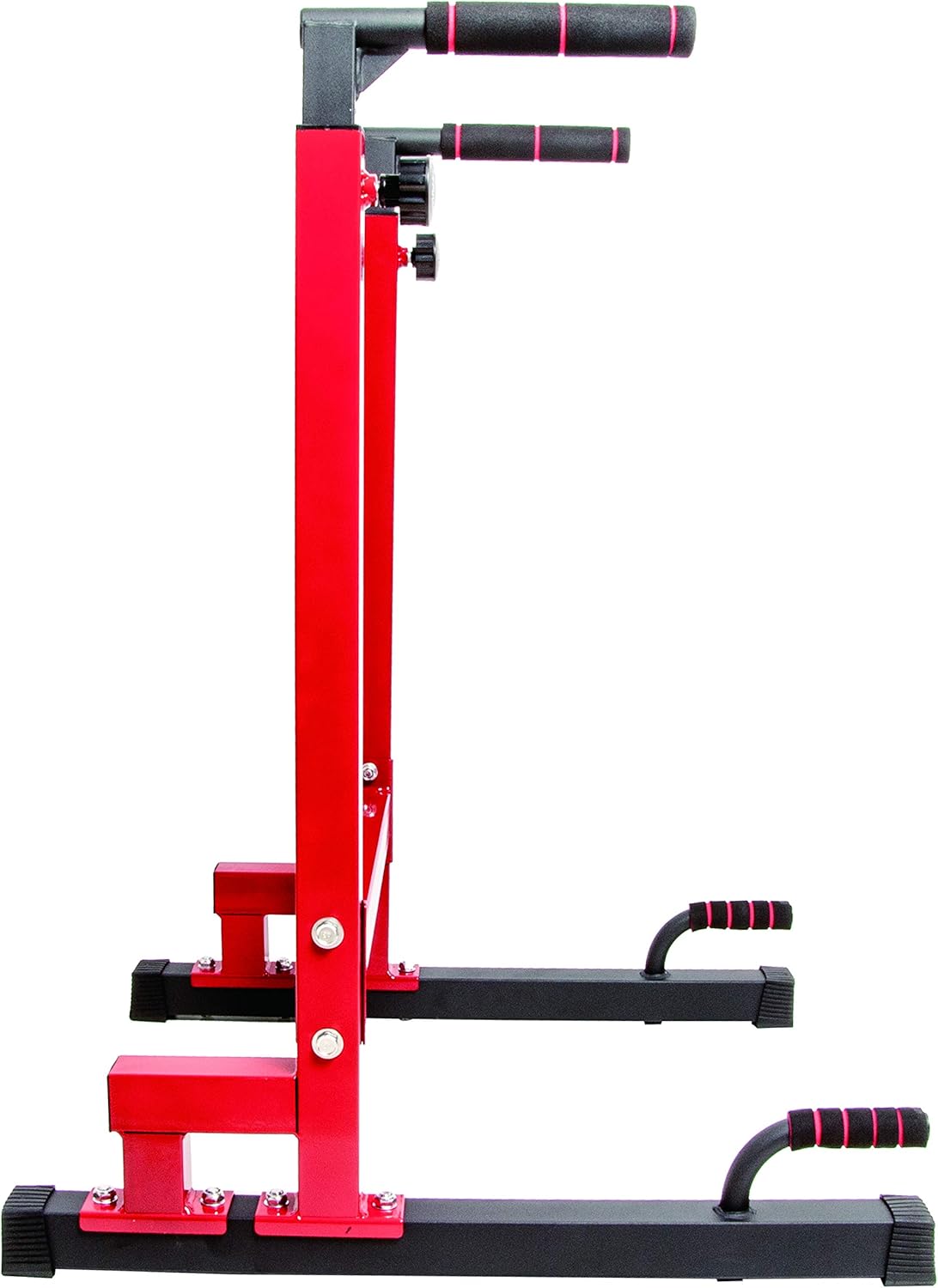 BalanceFrom Multi-Function Dip Stand Dip Station Dip bar with Improved Structure Design, 500-Pound Capacity (Red), Model:BFDB-1YLParent : Sports & Outdoors