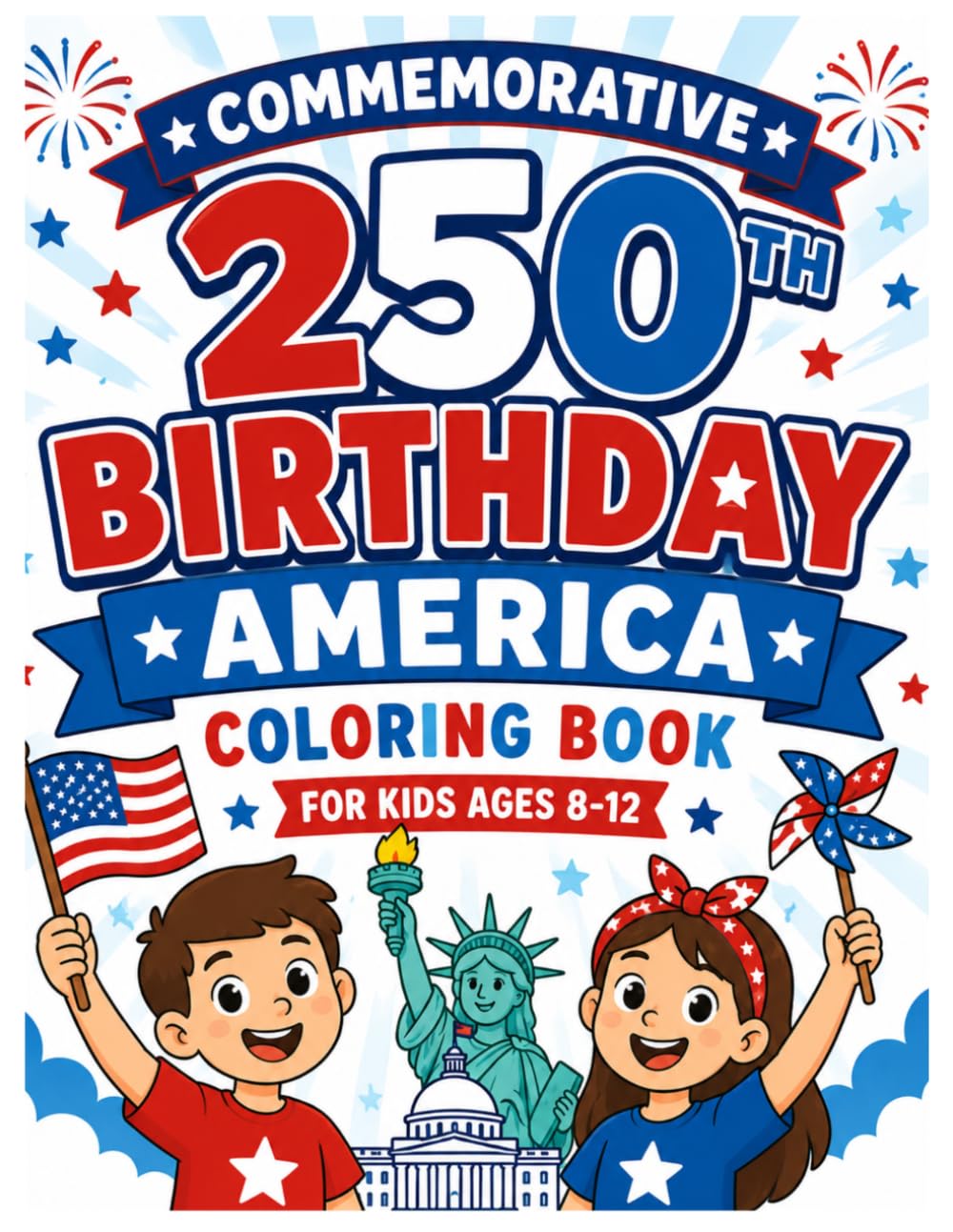 Commemorative 250th. Birthday America Coloring Book
