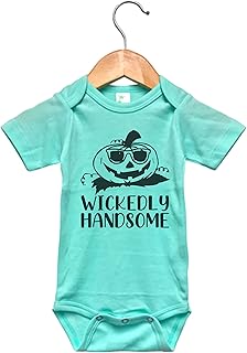 Wickedly Handsome Onesie (0-3m) GREEN, expecting dad gift, fathers day gift, gender neutral coming home outfit, newborn boy personalized gift, gender reveal bodysuit