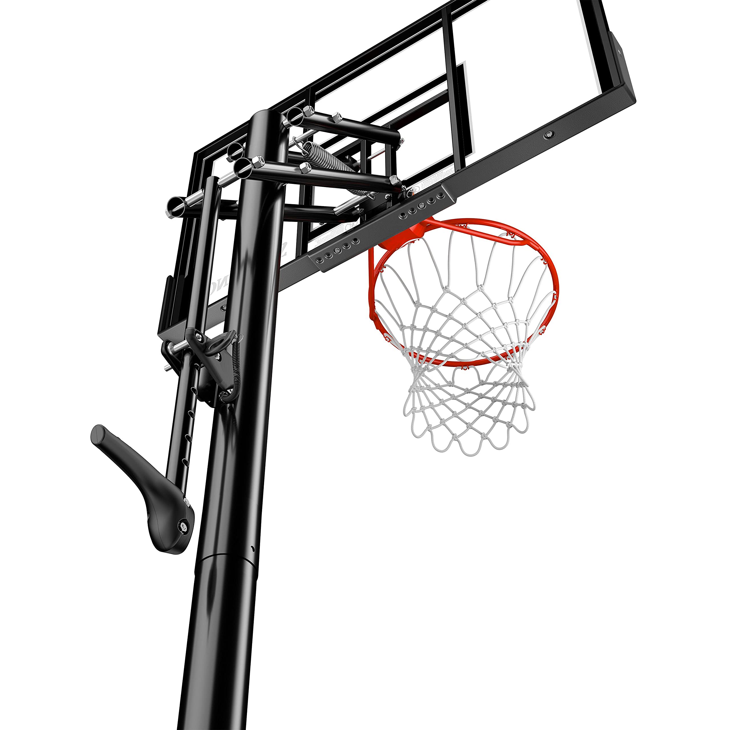 Spalding Pro Glide Lite - Canestro da basket in policarbonato infrangibile, 111,8 cm