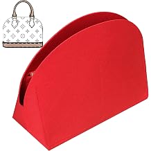 Felt Bag Organiser Insert Fits Alma BB PM Insert Tote Organiser for Women Purse Pouch Liner Bag in Red