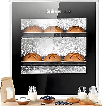 Commercial-Grade Electric Fermentation Chamber,40L Dough Proofer with Adjustable Temperature & Humidity,Compact Fermentation Incubator,for Artisan Bread Baking & Yogurt Culturing