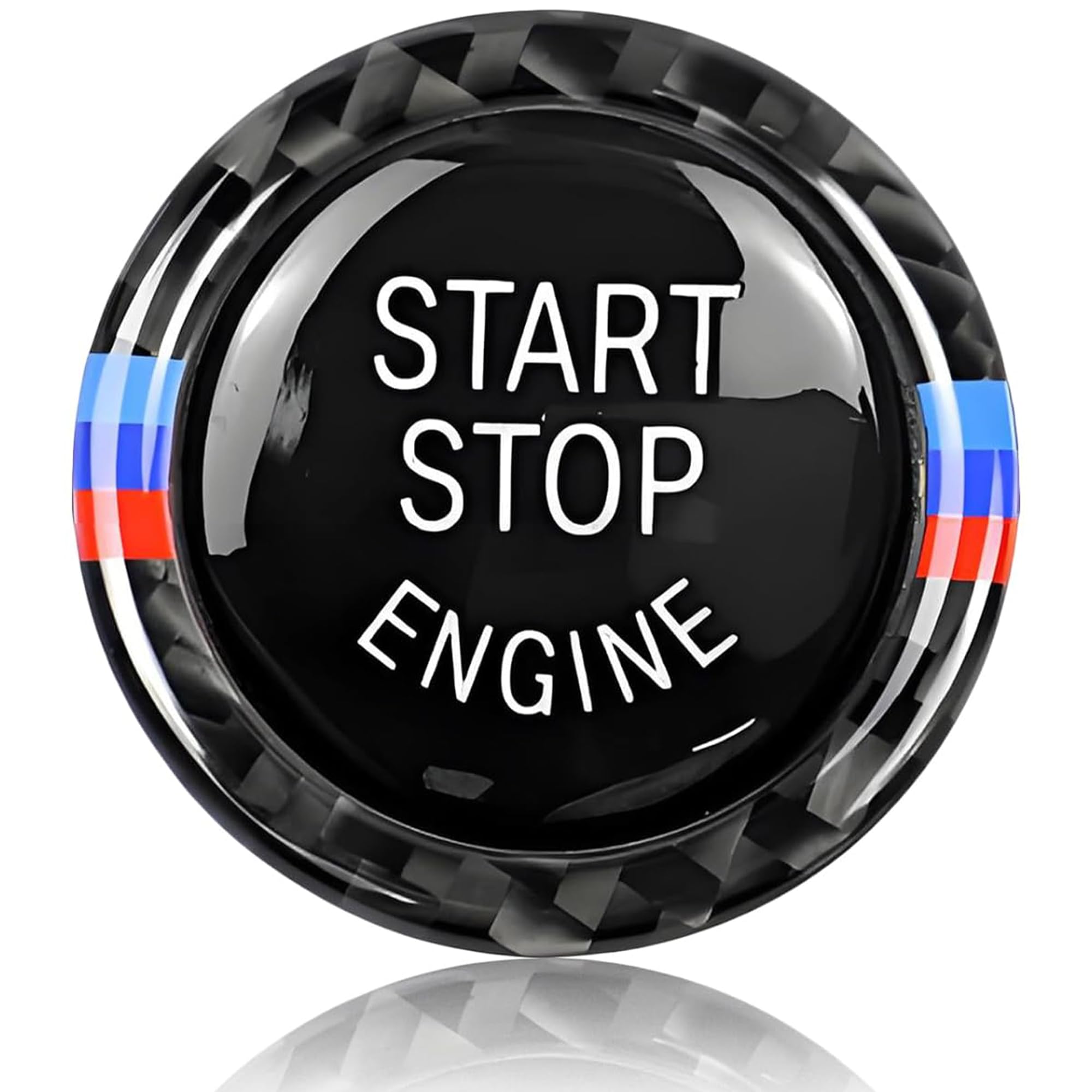 Pokrywa przycisku Start Stop, osłona przycisku startu samochodu, wyłącznik zapłonu, naklejka akcesoria do BMW serii 3, 5, X5, X6, E90, E91, E92, E93, E60, E70, E71, Z4, E89, 2009-2016