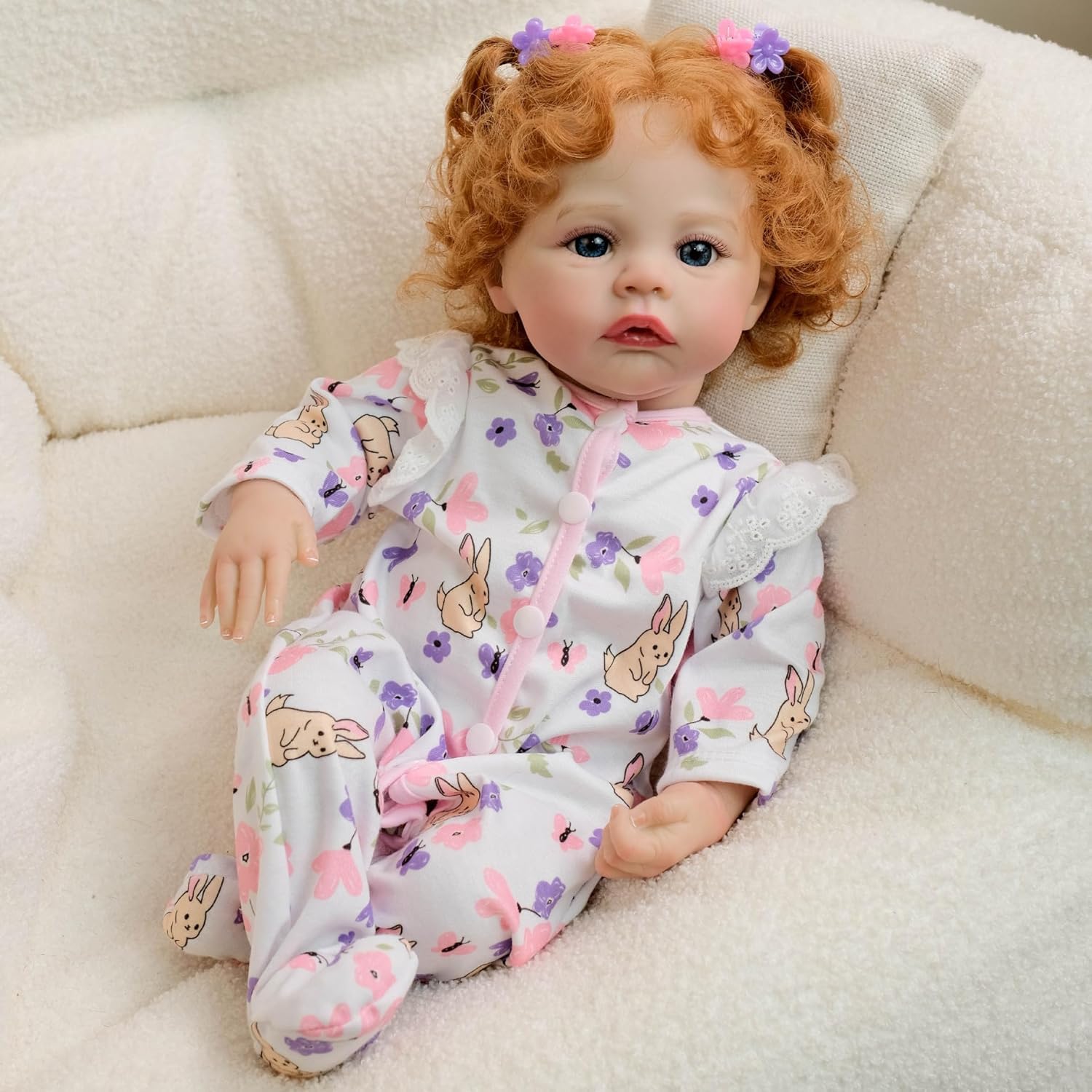 RXDOLL Reborn Babypuppen Silikon Ganzkörper Mädchen Wiese 45,7 cm wasserdichte realistische Babypuppen, die aus echtem Silikon aussehen, waschbare Puppe für Kinder ab 3 Jahren oder Sammler