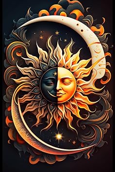 Black and White Sun - 1000 Pieces Adult Wooden Puzzles - for All Jigsaw Puzzle Toy Lovers - Spend Time Getting a Sense of Achievement Beautiful Gift