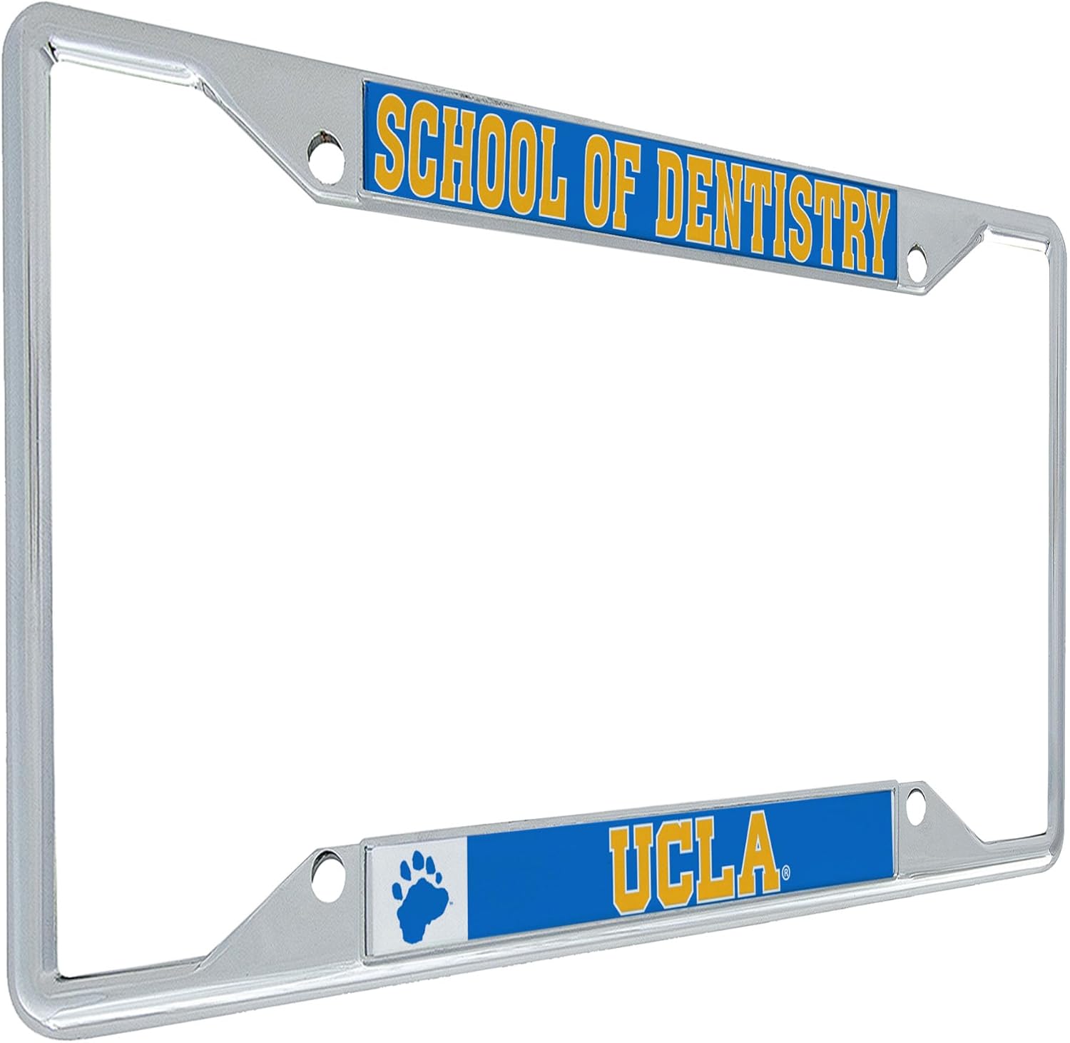 Desert Cactus UCLA License Plate Frame University of California Los Angeles Bruins Car Accessories Tag Holder for Front or Rear of Car (School of Dentistry)