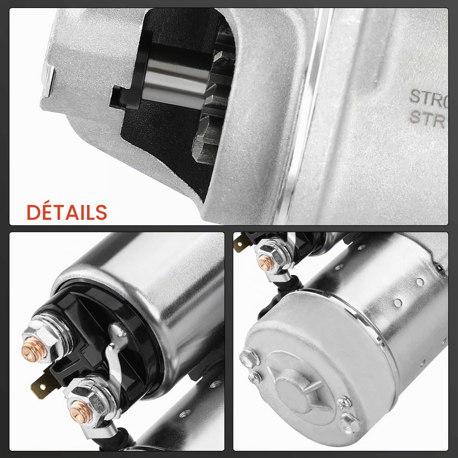 Frankberg Démarreur Compatible avec Marine 2YM15 3JH3 3JH3E 3JH3E-YEU 3JH4E 3YM20 3TNV82 3TNV82A 4JH3E 4TNE88 1999-2003 Remplacer# 129608-77010