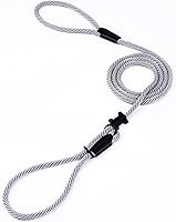 Vista 11 de Multifuncional Figura 8 Cabeza acolchada Cabestro Caminar Entrenamiento Tapón de cuero Cuerda Deslizamiento Perro Correa Bozal (Gris)