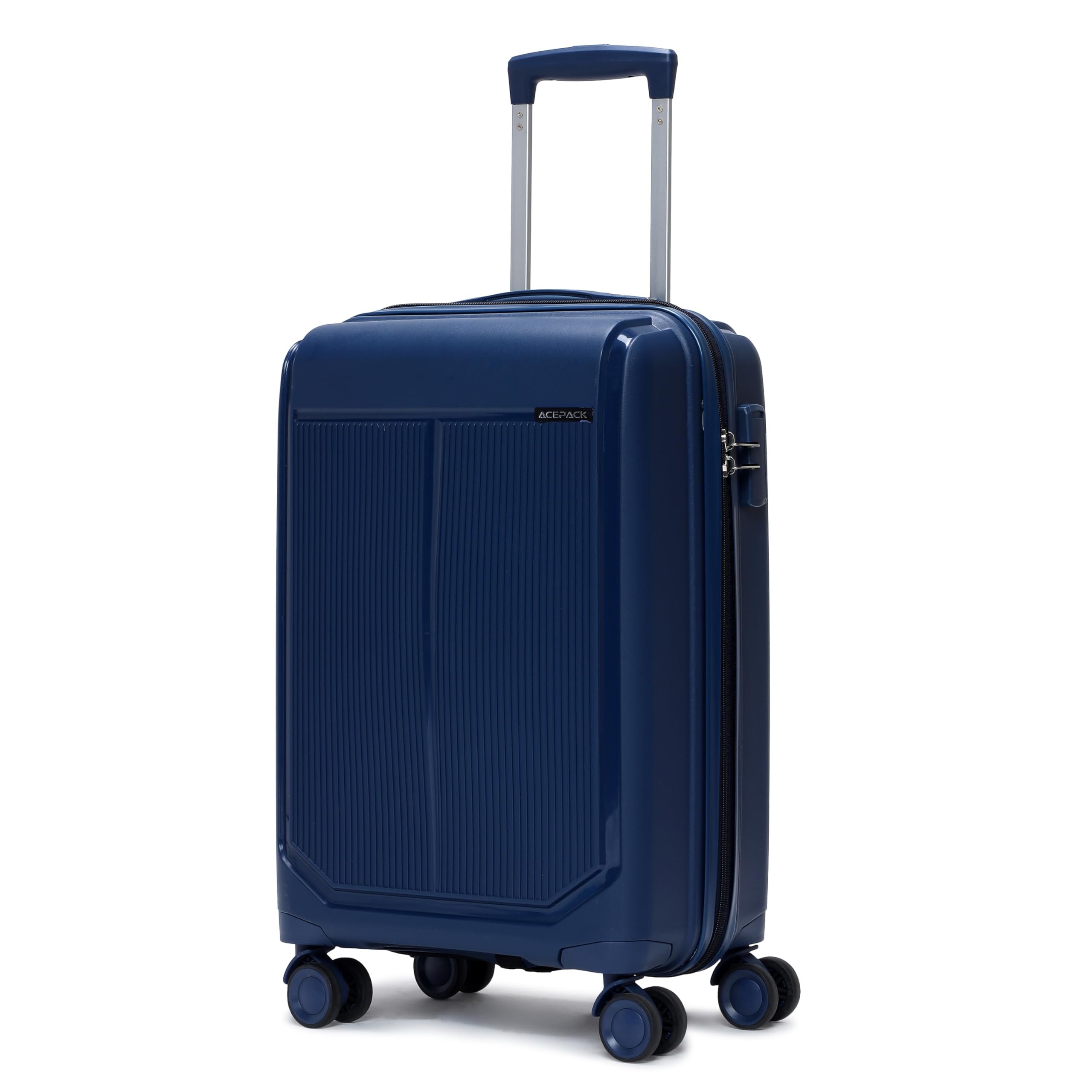 by Verage Megatron Hard Side Polypropylene Luggage Small Cabin 41L | Lightweight Unbreakable Suitcase Set with 360° Silent Spinner Wheels, Number Lock & Telescopic Handle