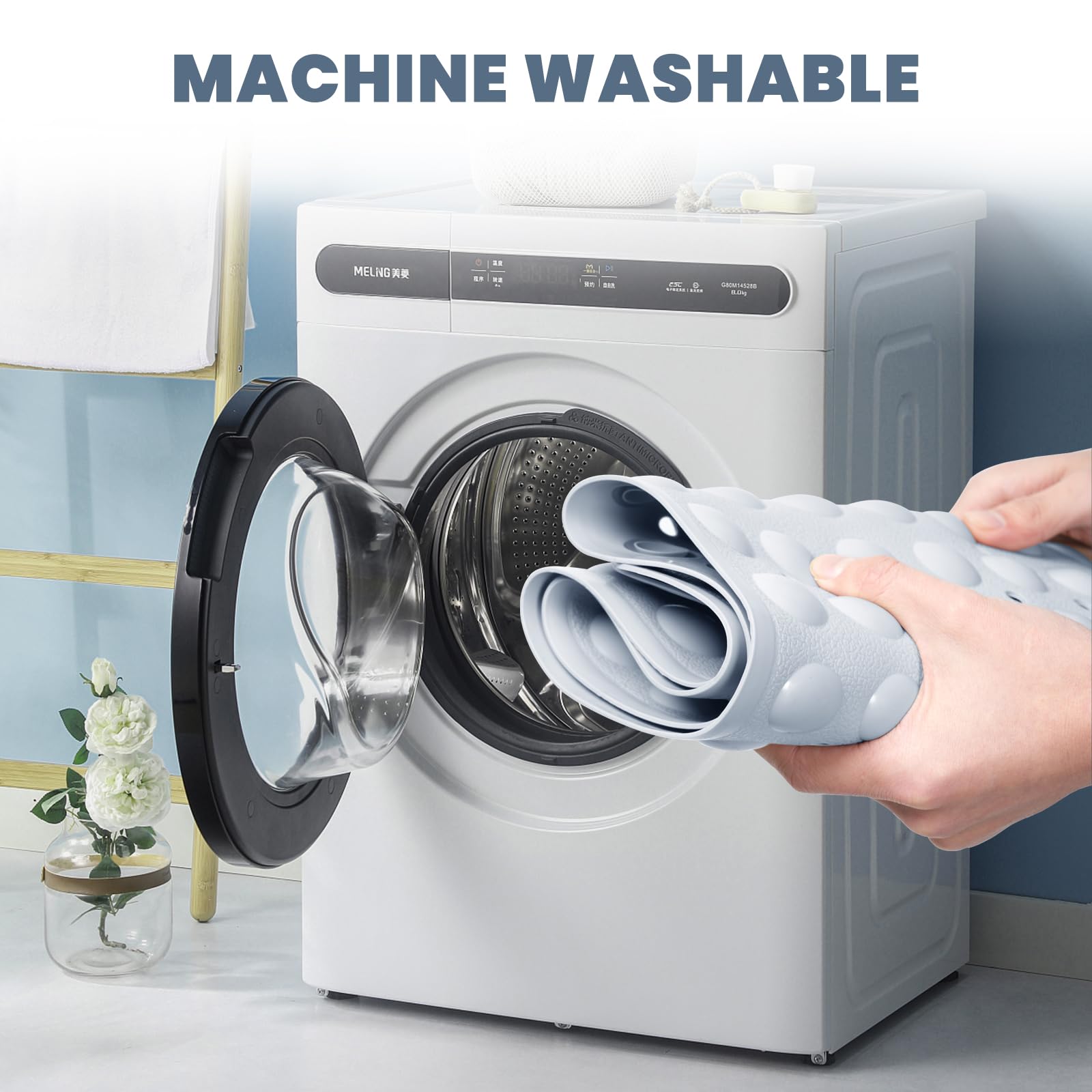 XXL Rutschfeste Duschmatte Mit Saugnäpfen, 40 X 15,5 Cm – Sicherheit In Badewanne & Dusche, Maschinenwaschbar (20 Stück)