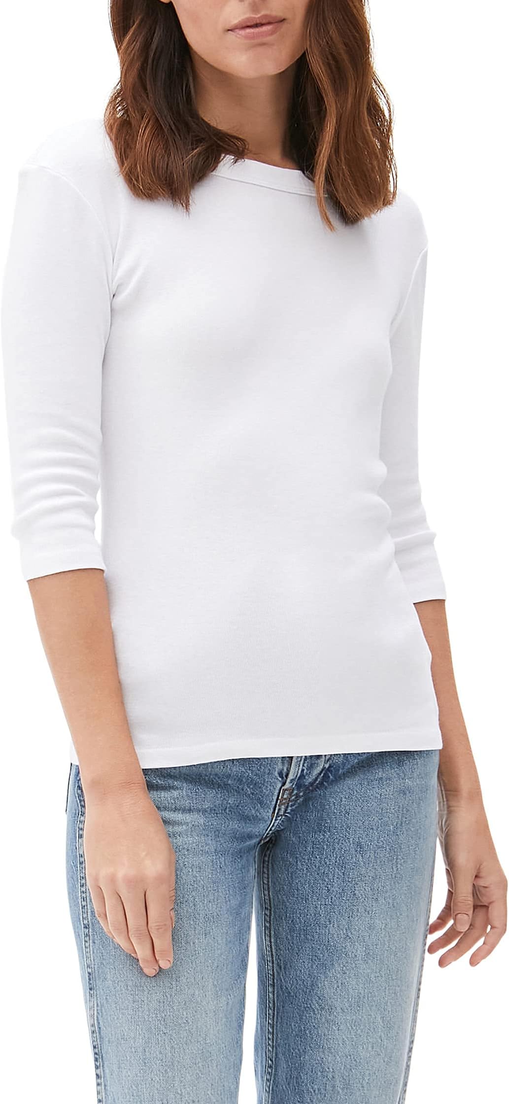 Michael Stars Women's Basic Three-Quarter Sleeve Tee Shirt