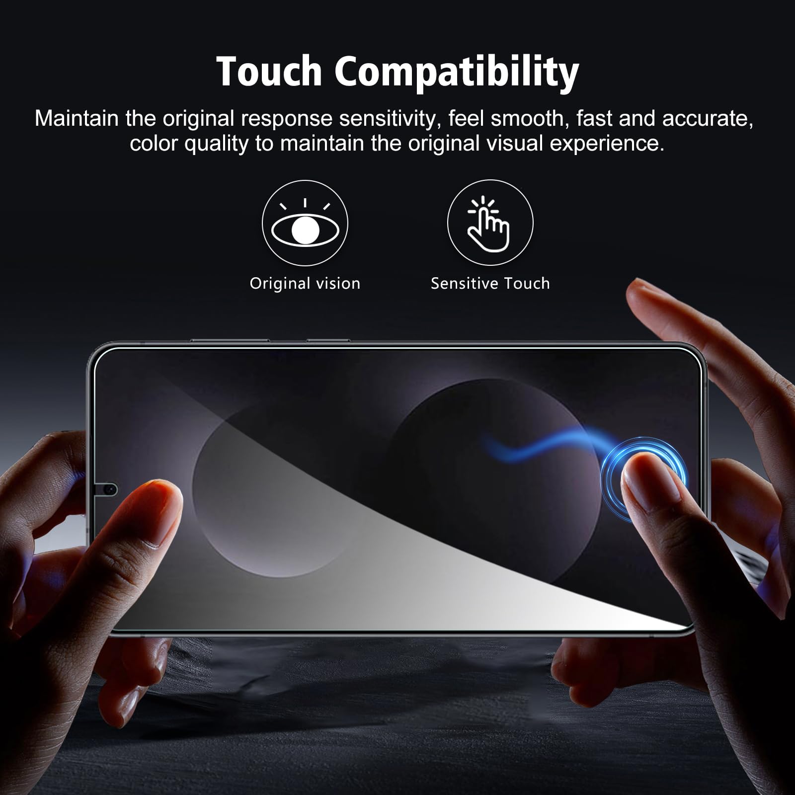 Paquete de 3+3 protectores de pantalla de vidrio templado para Samsung Galaxy S25 Edge con protector de lente de cámara, película de protección con marco de fácil instalación, dureza 9H