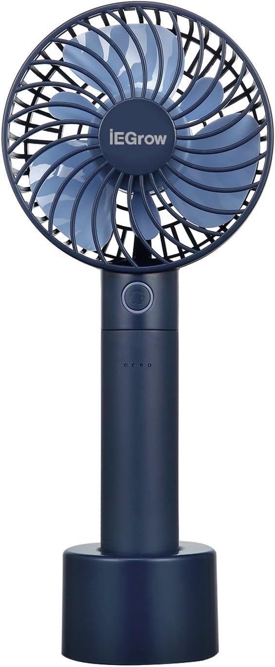 Battery Multi-Functional Mini Handheld Fan, Diamond Blue