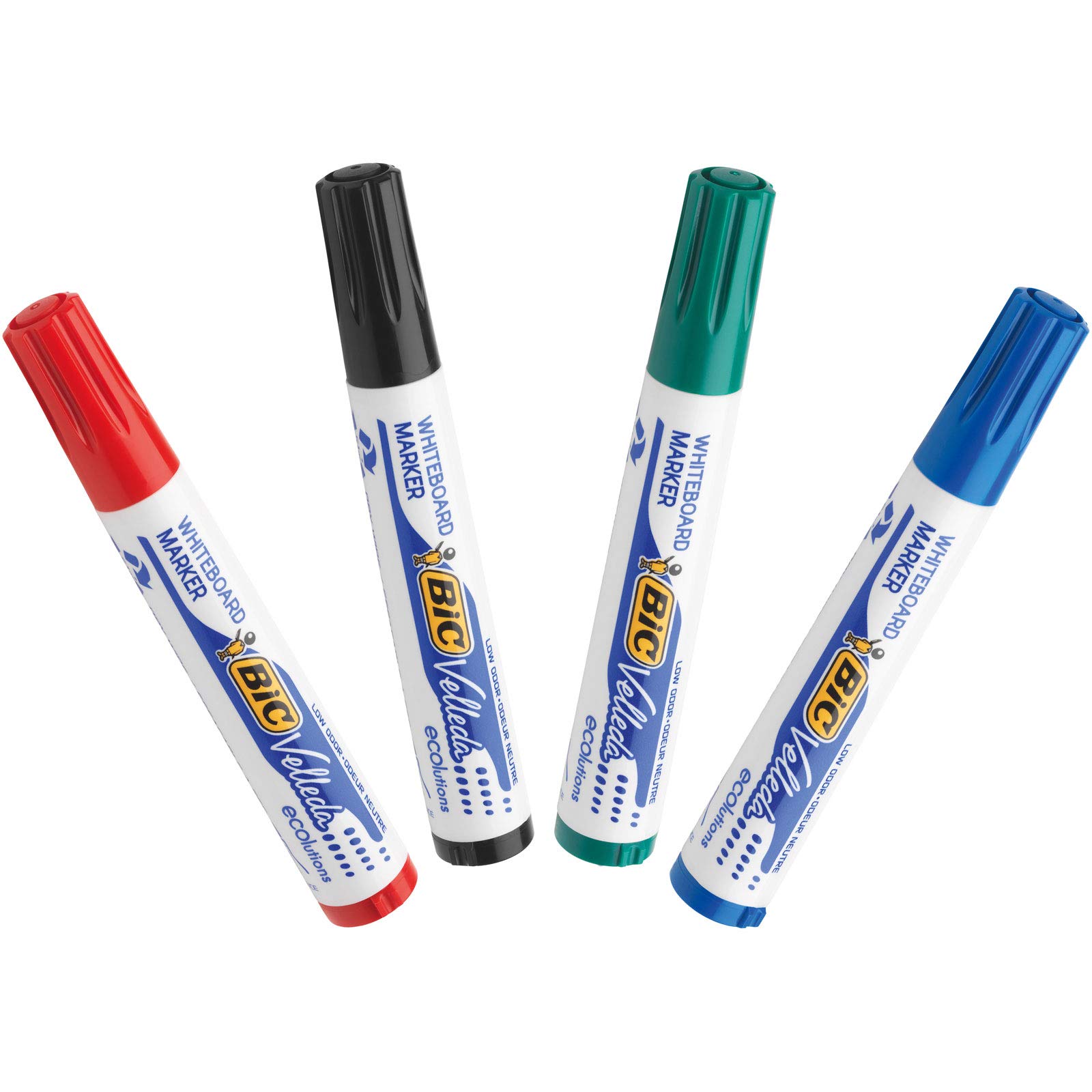 Bic Velleda 1751 Whiteboard Marker Chisel Tip Line Width 3.7-5.5mm Red Ref 1199175103 [Pack 12]