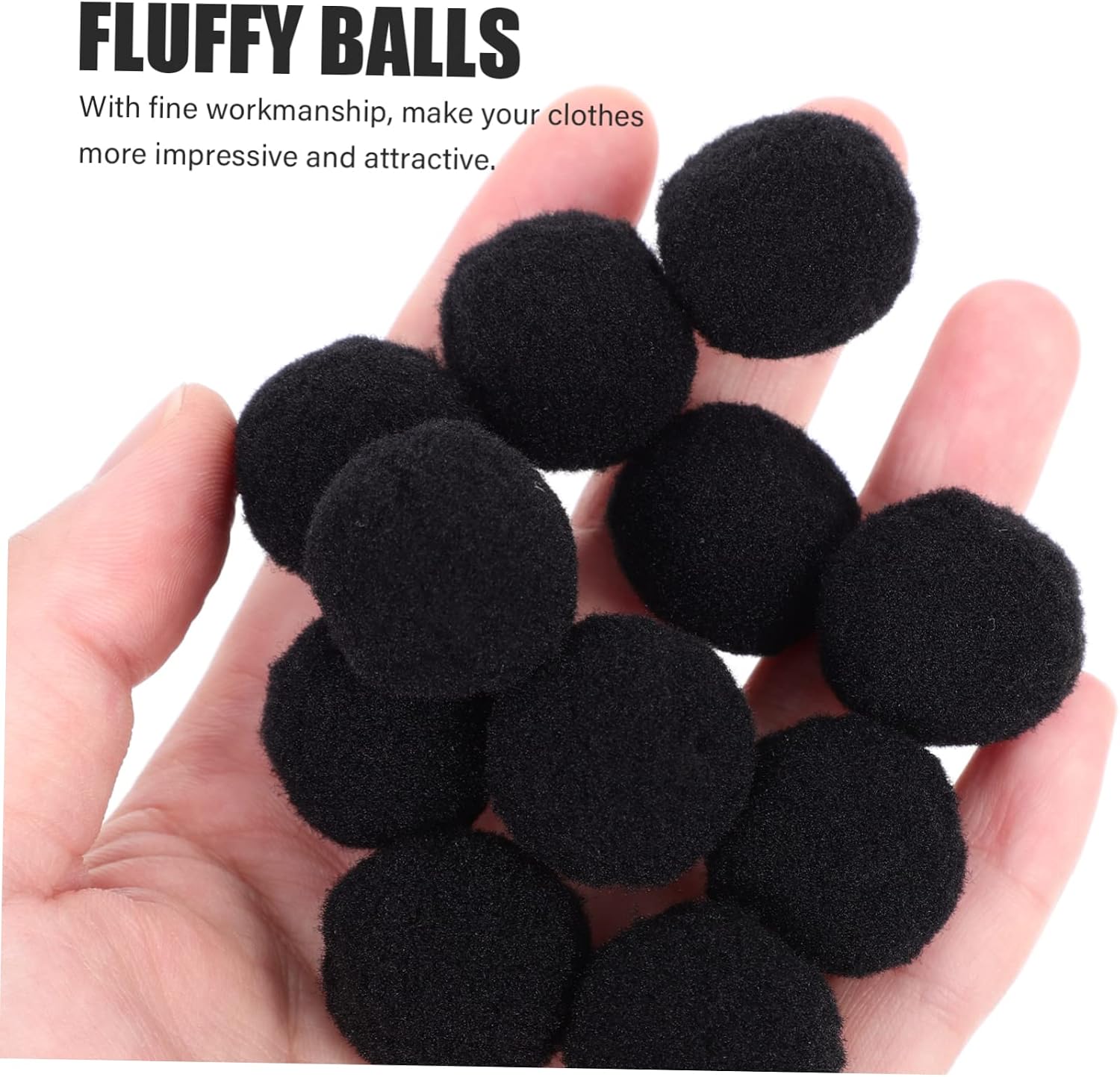 Tofficu 500pcs Decorative Fuzzy Craft for Projects Clothing Accessories and School Crafts Fluffy Handmade for Creative Fun