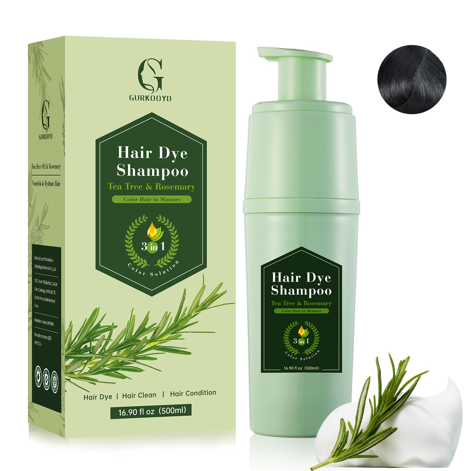 Amazon.com : NCEPROHR 3 in 1 Hair Color Dye Shampoo for Gray Hair