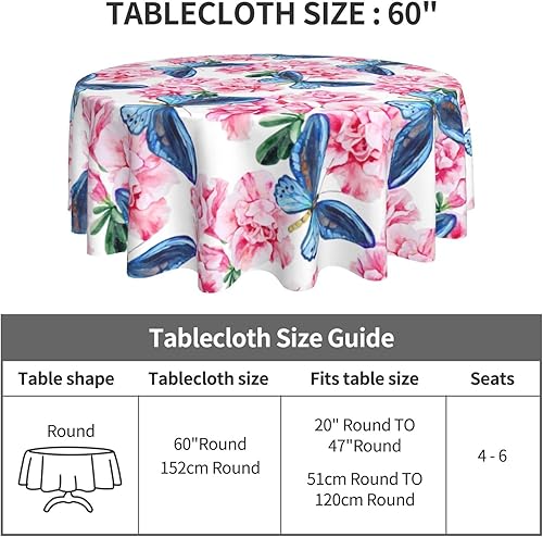 Miniatura 4 de Mantel redondo con diseño de piñas de pascua, impermeable, lavable, para el hogar, restaurante, cocina, picnic, fiesta, decoración de fiesta, mantel