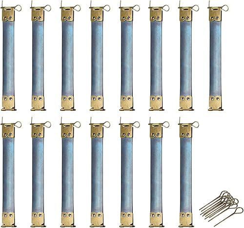 uxcell Marcos flexibles internos de metal, 15 piezas de 4.724 in/4.72 pulgadas de largo, marco de bloqueo de beso, marco de bolsa, bisagras, gancho