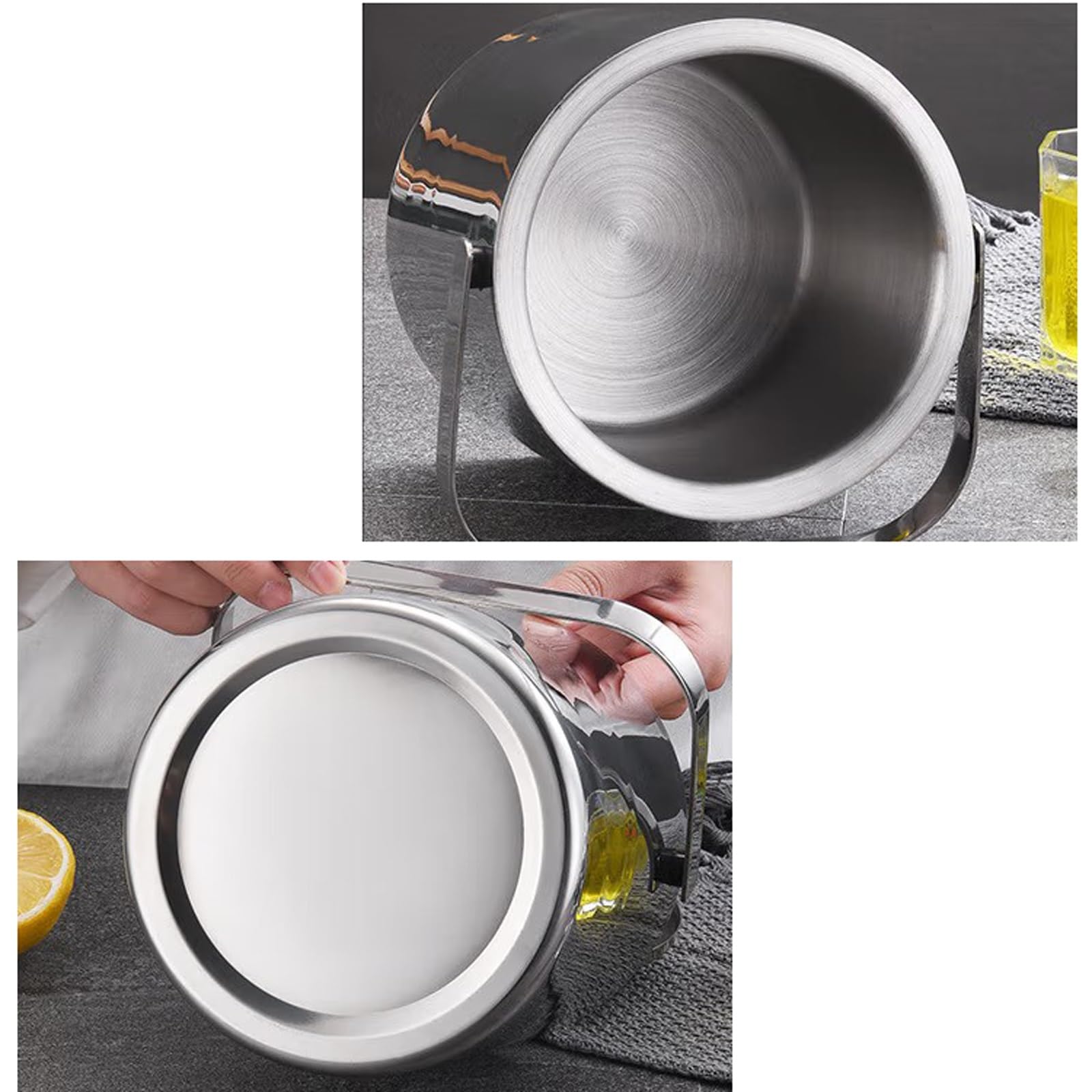 cubos de hielo Cubitera con tapa, pinzas y colador de doble pared(3.0L)