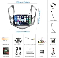 Vista 7 de Estéreo de coche Android 11 para Chevrolet Chevy Cruze 2009-2014 pantalla táctil de 9 pulgadas unidad principal Android con enlace espejo navegación