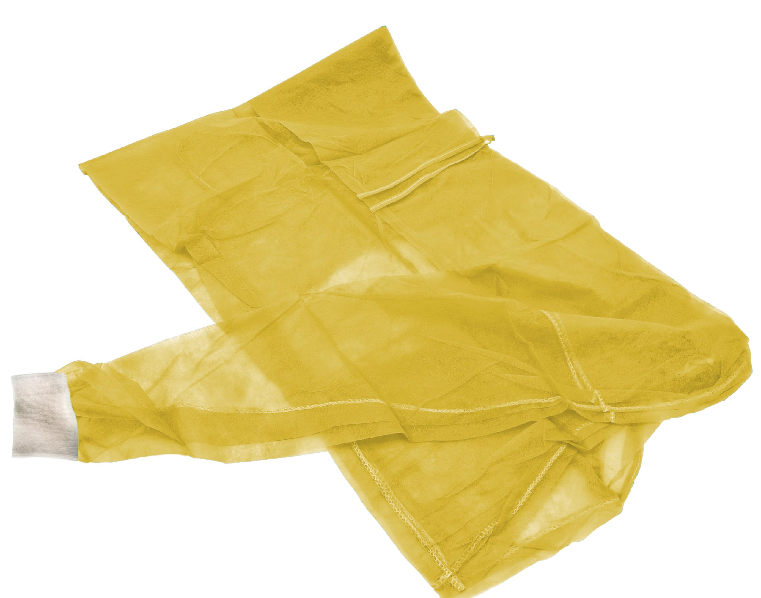 Vlieskittel gelb mit extra Bündchen 100 (10x10) Stück ca. 125 x 145 cm Schutz Einmal Einweg Kittel Tiga Easy grün Vlies